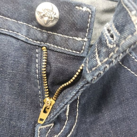 Miss Me Fluer de Lis Easy Skinny Jeans Size 26 - Picture 4 of 12